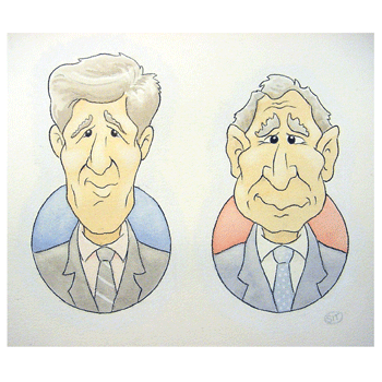 [bush and kerry]