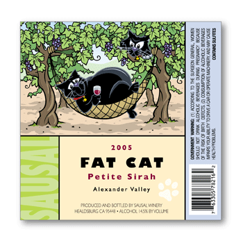 [fat cat label]